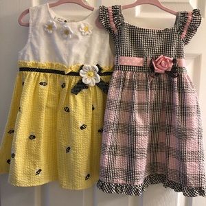🌸🌼Lot of two - 3T gingham dresses